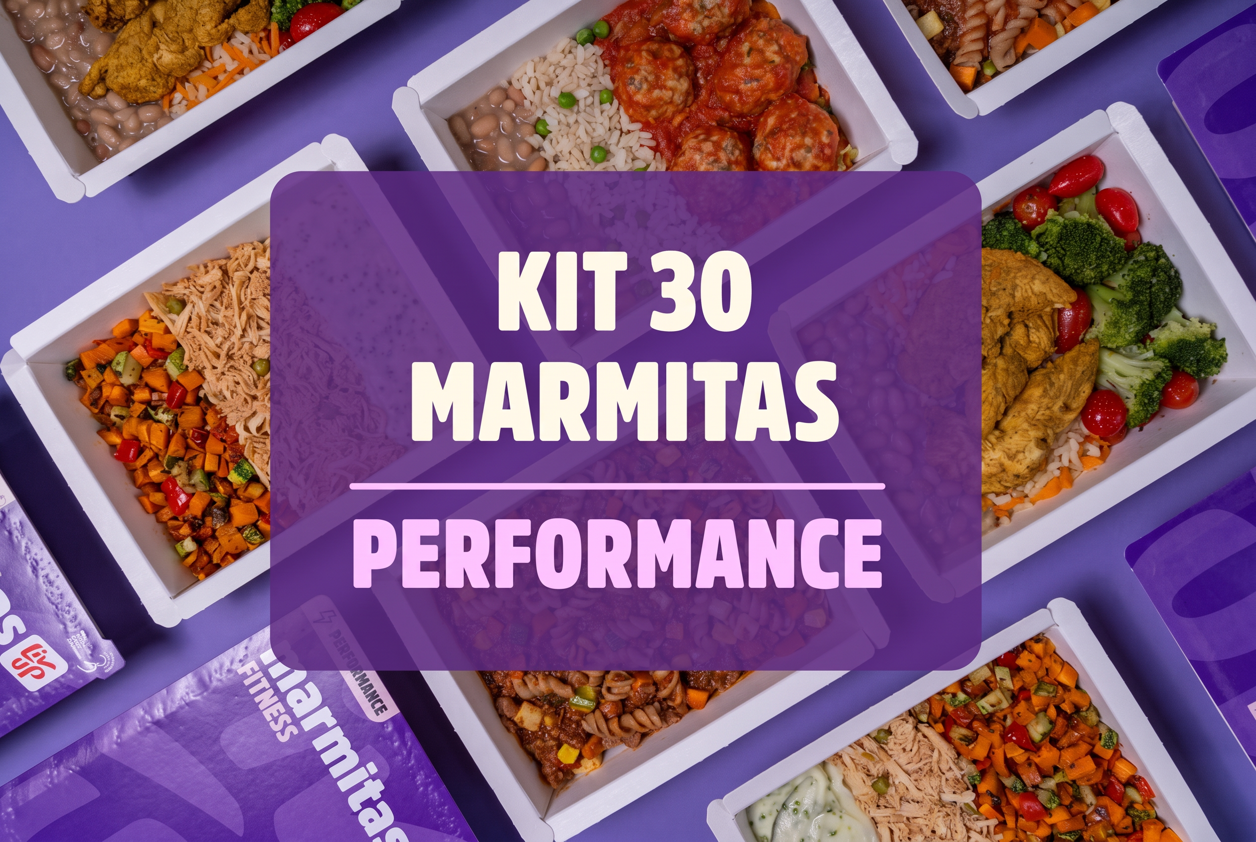 Kit 30 marmitas performance