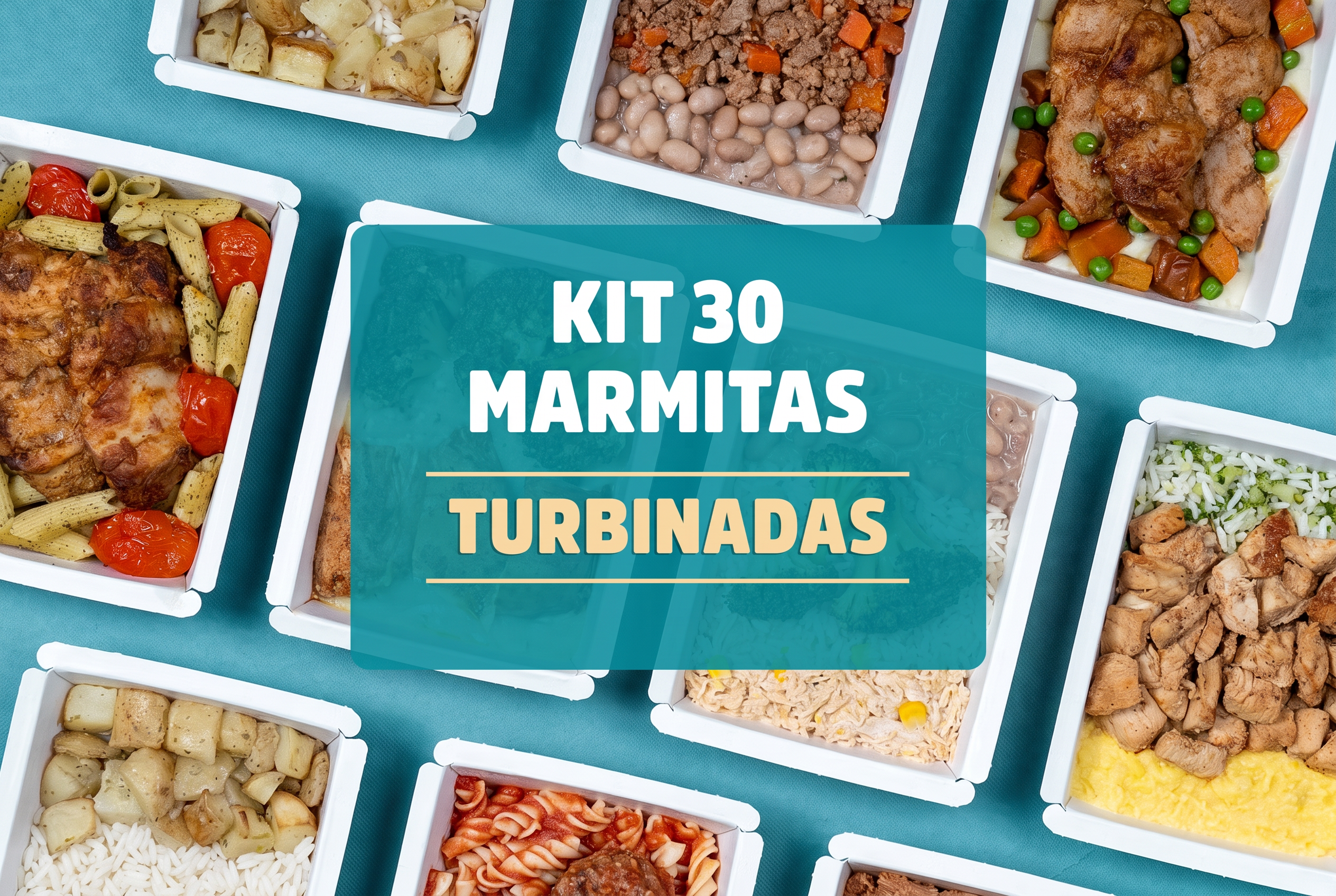 Kit 30 marmitas turbinadas