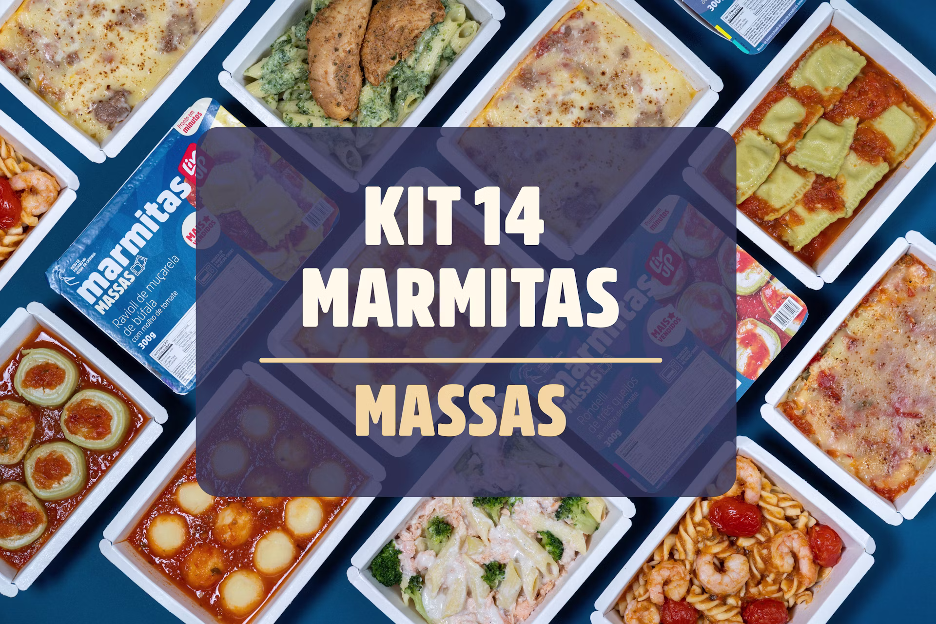 Kit 14 marmitas de massas
